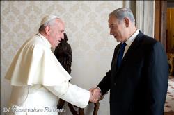 البابا يستقبل رئيس الوزراء الإسرائيلي بنيمين نتنياهو. بيان دار الصحافة التابعة للكرسي الرسولي
