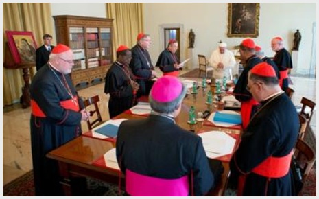 أجتماعات مجموعة الكرادلة الثمانية مع بابا الفاتيكان