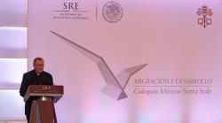 الكاردينال بارولين يشارك في منتدى حول الهجرات في مكسيكو سيتي