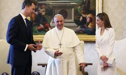 البابا فرنسيس يستقبل العاهل الإسباني الملك فيليب السادس والملكة ليتيسيا