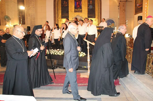الكنائس المصرية تصلى من أجل العراق بمطرانية الكلدان بمصر