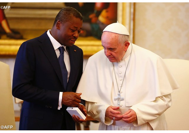 البابا فرنسيس يستقبل رئيس جمهورية توغو