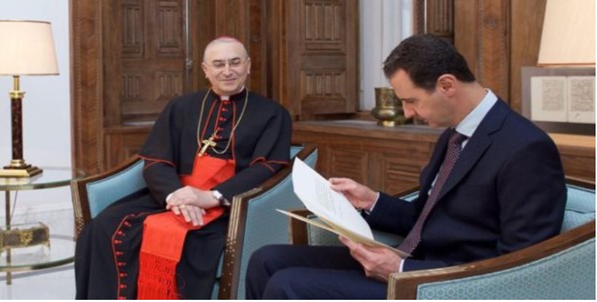 الرئيس الأسد يتلقّى رسالة من البابا