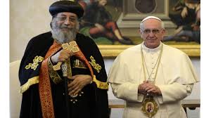 مكالمة تعزية بين البابا فرنسيس والبابا تواضروس الثاني