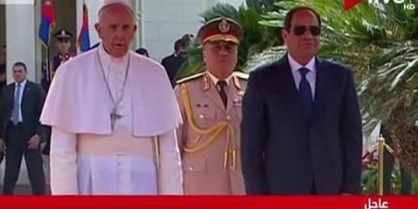 الرئيس السيسى يستقبل قداسة البابا فرنسيس