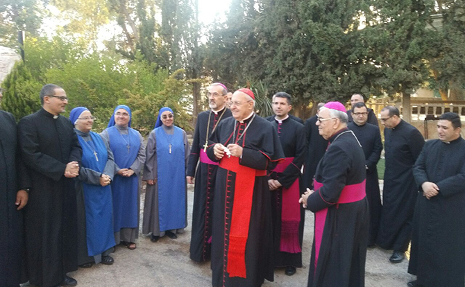 رئيس مجمع الكنائس الشرقية في الفاتيكان يبدأ زيارته للأرض المقدسة