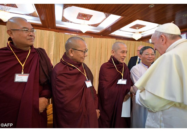 خطاب البابا إلى مجلس “سانغا” الأعلى للرهبان البوذيين