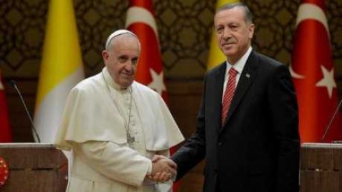البابا فرنسيس يستقبل أردوغان فى أول زيارة لرئيس تركى منذ 59 عاما