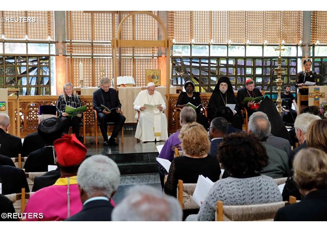 البابا فرنسيس في جنيف: السير معًا والصلاة معًا والعمل معًا: هذه هي دربنا الرئيسيّة