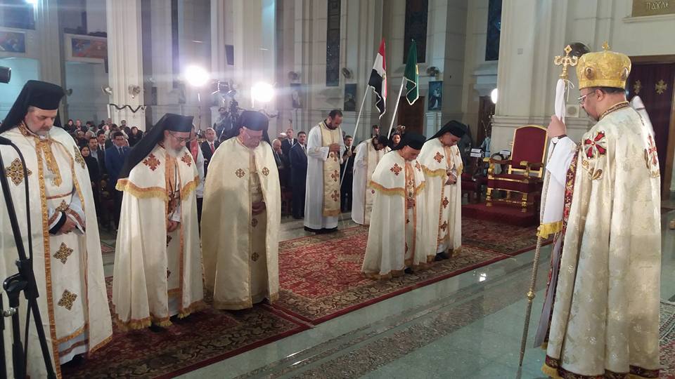 غبطة البطريرك الانبا براهيم أسحق يترأس القداس الاحتفالى لعيد الميلاد بكاتدرائية العذراء بمدينة نصر