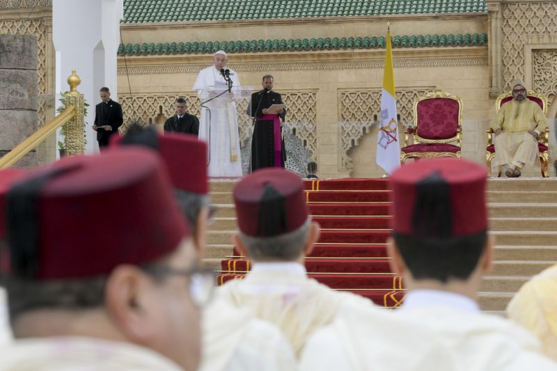 كلمة البابا إلى الشعب المغربي، والسلطات، وممثلي المجتمع المدني وأعضاء السلك الدبلوماسي